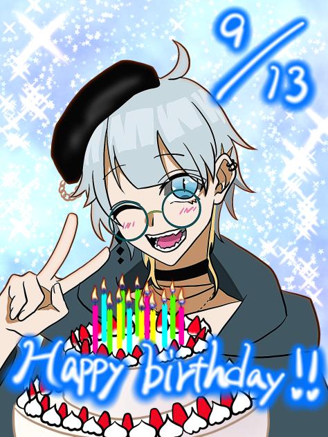 happy  birthday！！⛄️🐈‍⬛