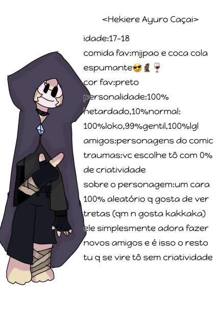 🌟personagem aleatório para pq justo eu🌟