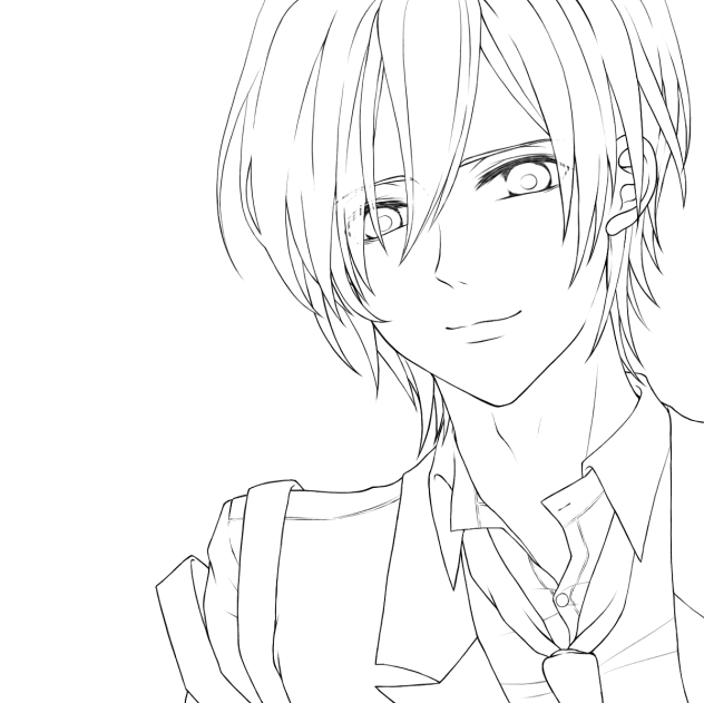 【線画】おはよ