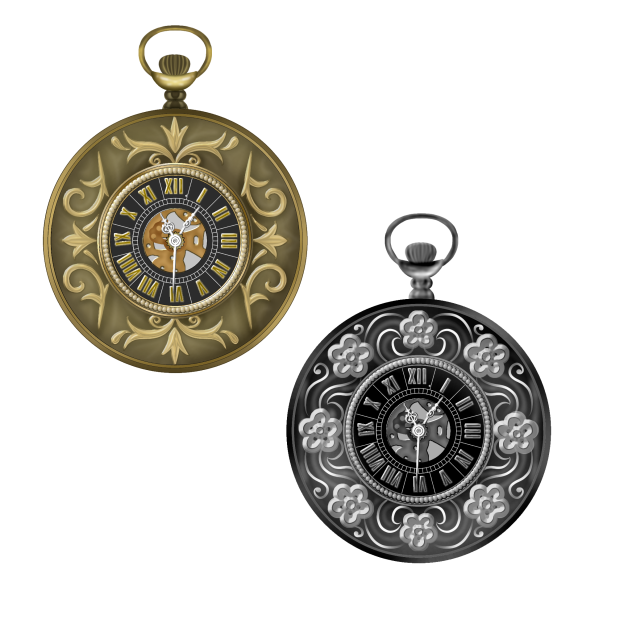 covered pocket watch