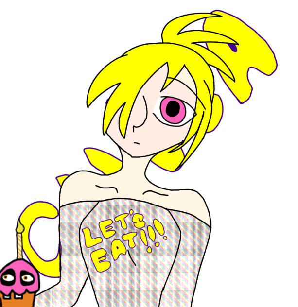 Chica as a human