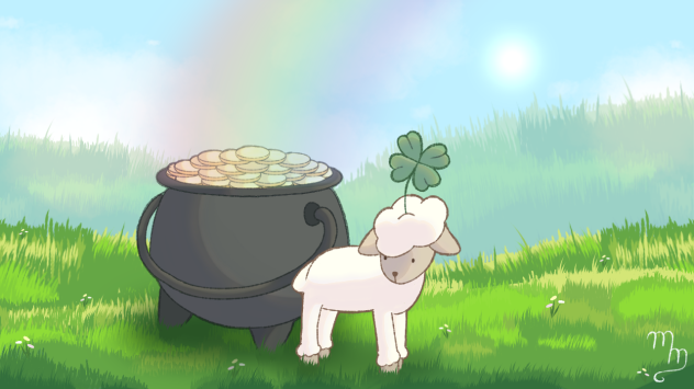 the lamb at the end of the rainbow