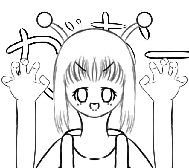 塗り絵      がおー