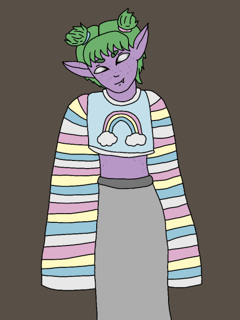 colored traditional sketch