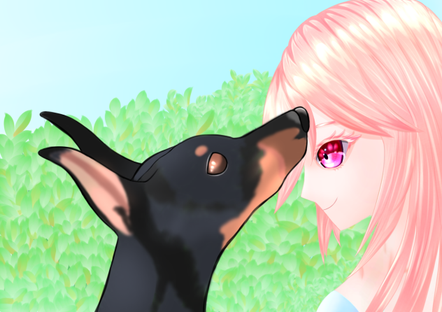 Doberman & Green Tea