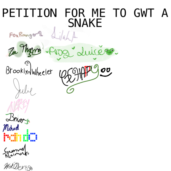 i signed cause i keep seeing it
