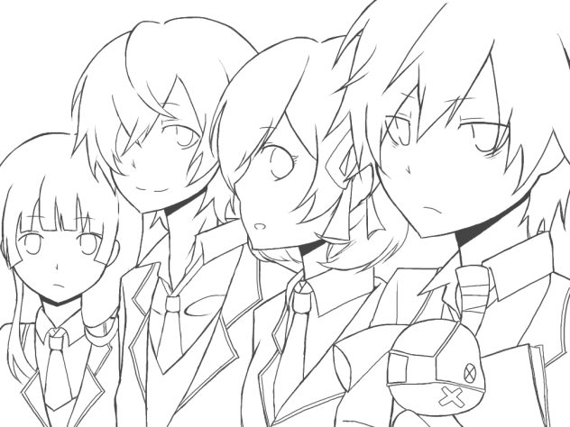 終焉の栞 線画