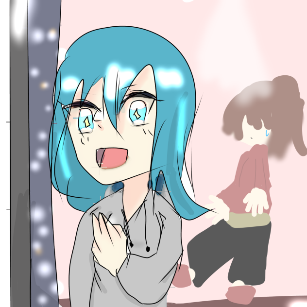 見て！見て！雪！！