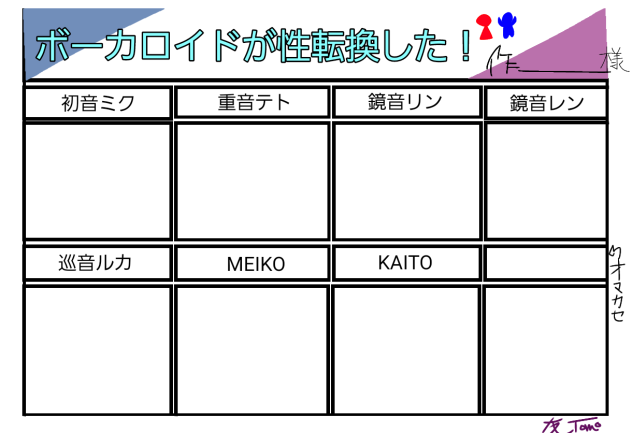 ボーカロイド性転換