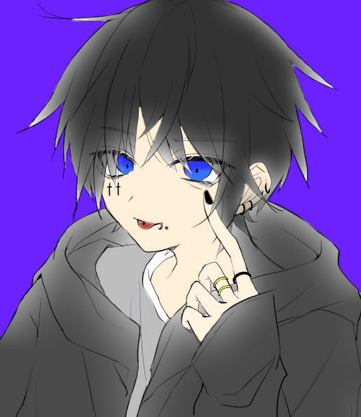 黒髪男子