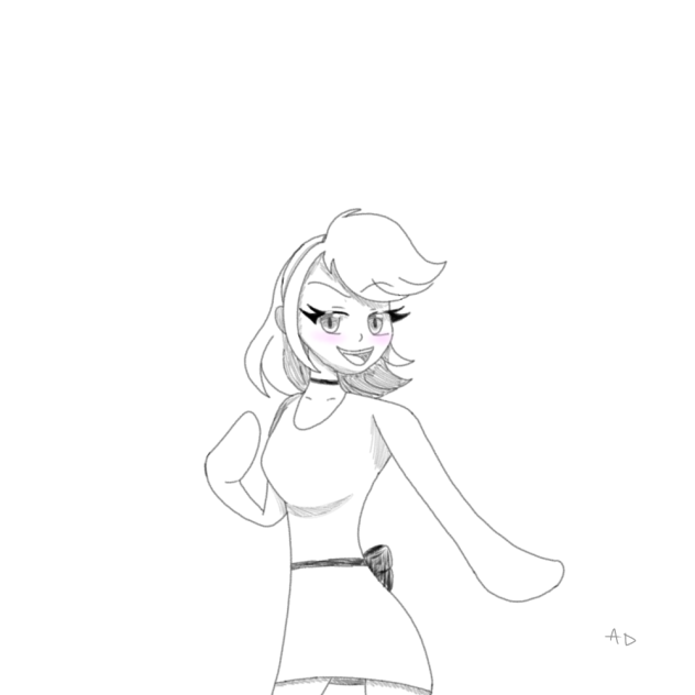 Human Amy (She looks frickin evil)