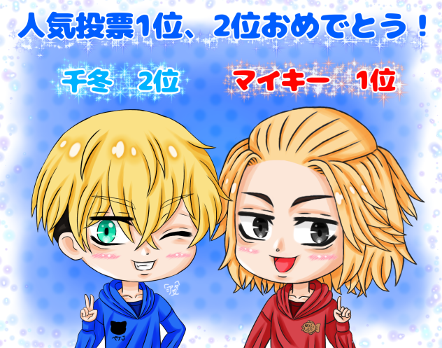 人気投票で1位2位のマイキーと千冬