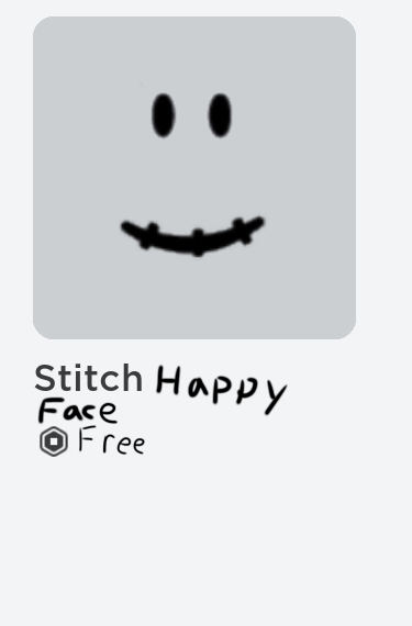 Stitch Happy Face Made From (ROBLOX)