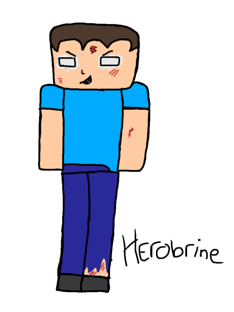 Herobrine drawing timelapse