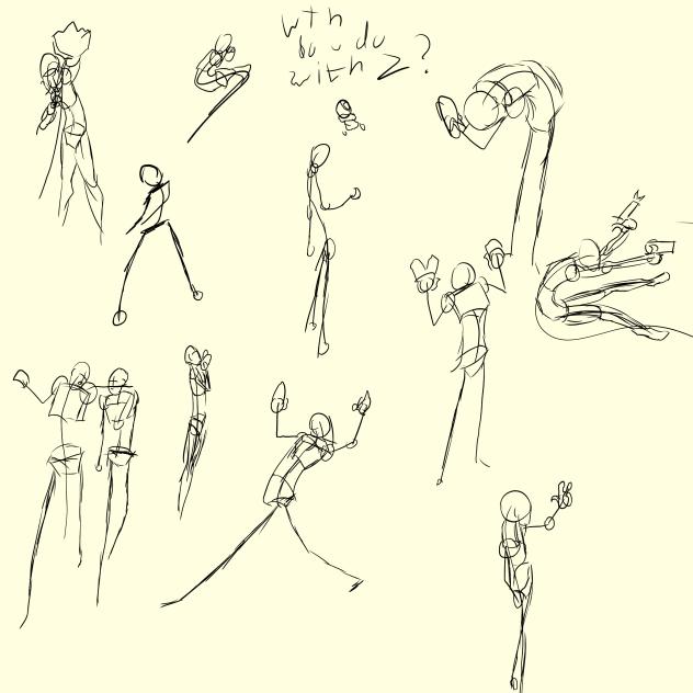 Random gesture drawings.