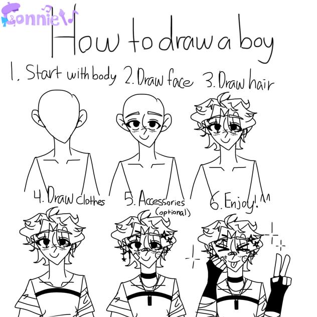 How to draw a boy