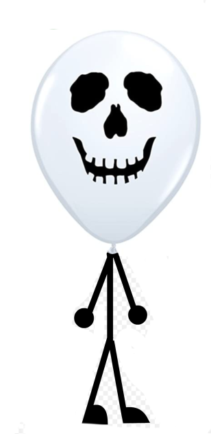 skeleton balloon