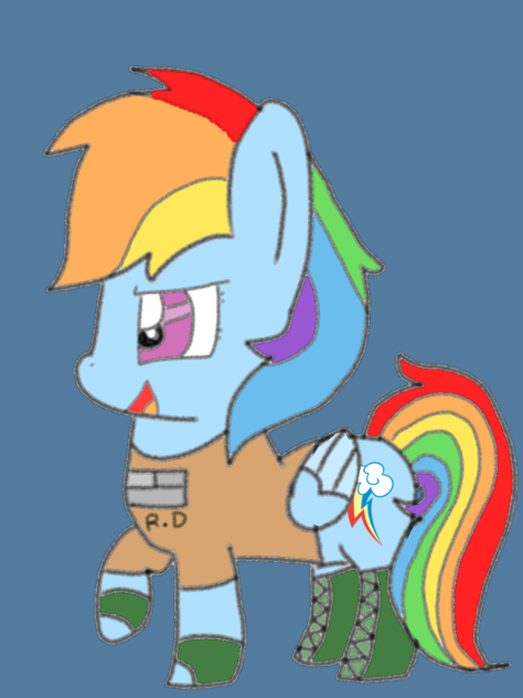 Rainbow Dash with The Last Guest Outfit