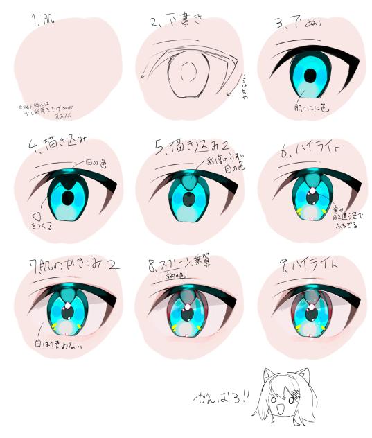 自分流の目の塗り方
