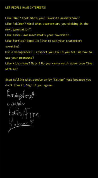 I signed it