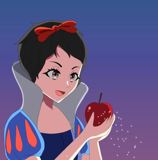 snow white anime style