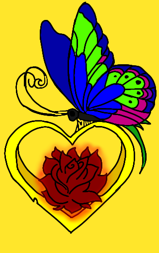 Schmetterling mit Herz ❤ 🦋