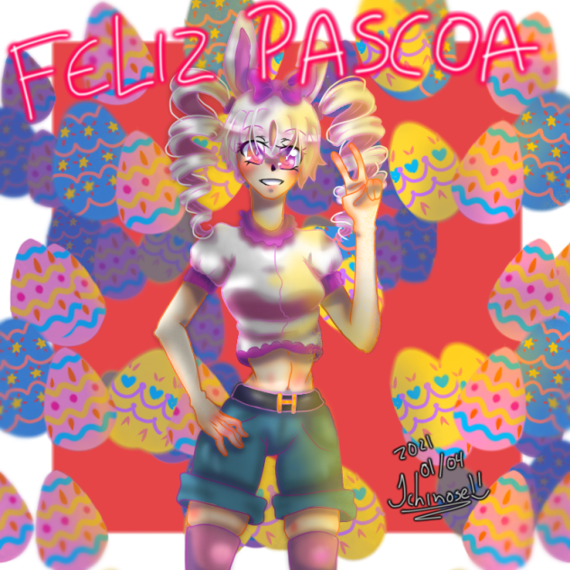 coelhinho da pascoa de otakos