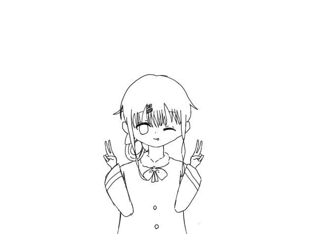 ひまりちゃんへ(線画)