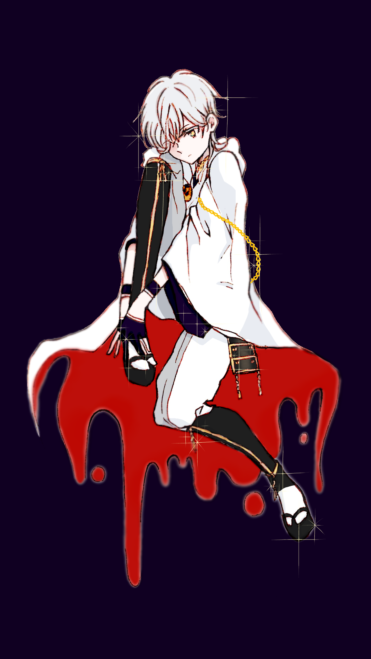 退屈で死にそうな鶴 Ibispaint