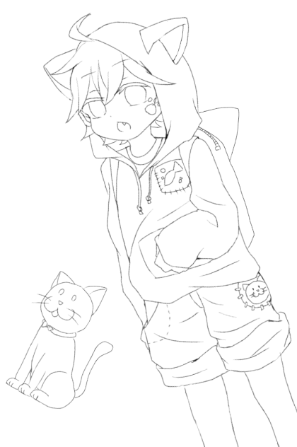 線画塗ってください