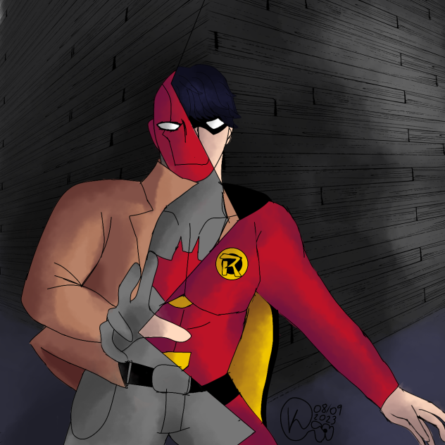 CAPUZ VERMELHO-JASON TODD FANART
