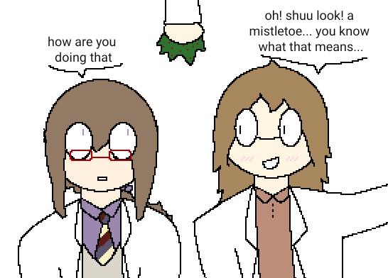 look! a mistletoe!