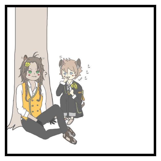 レオナさんとラギーの昼休み。