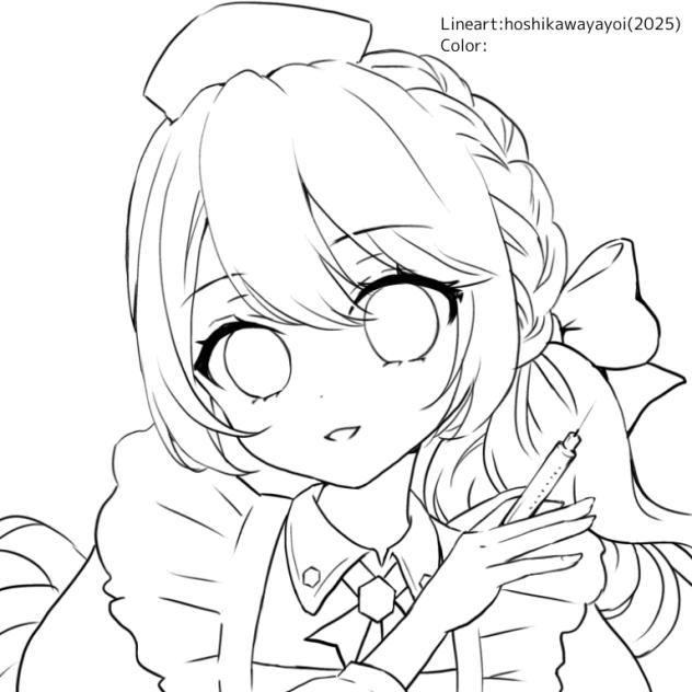 ホーネットナース(ぬりえ)