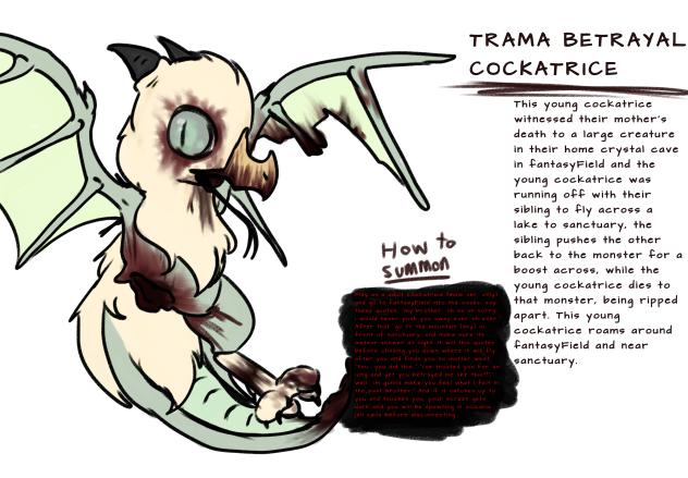 My first creepypasta OC! feather family