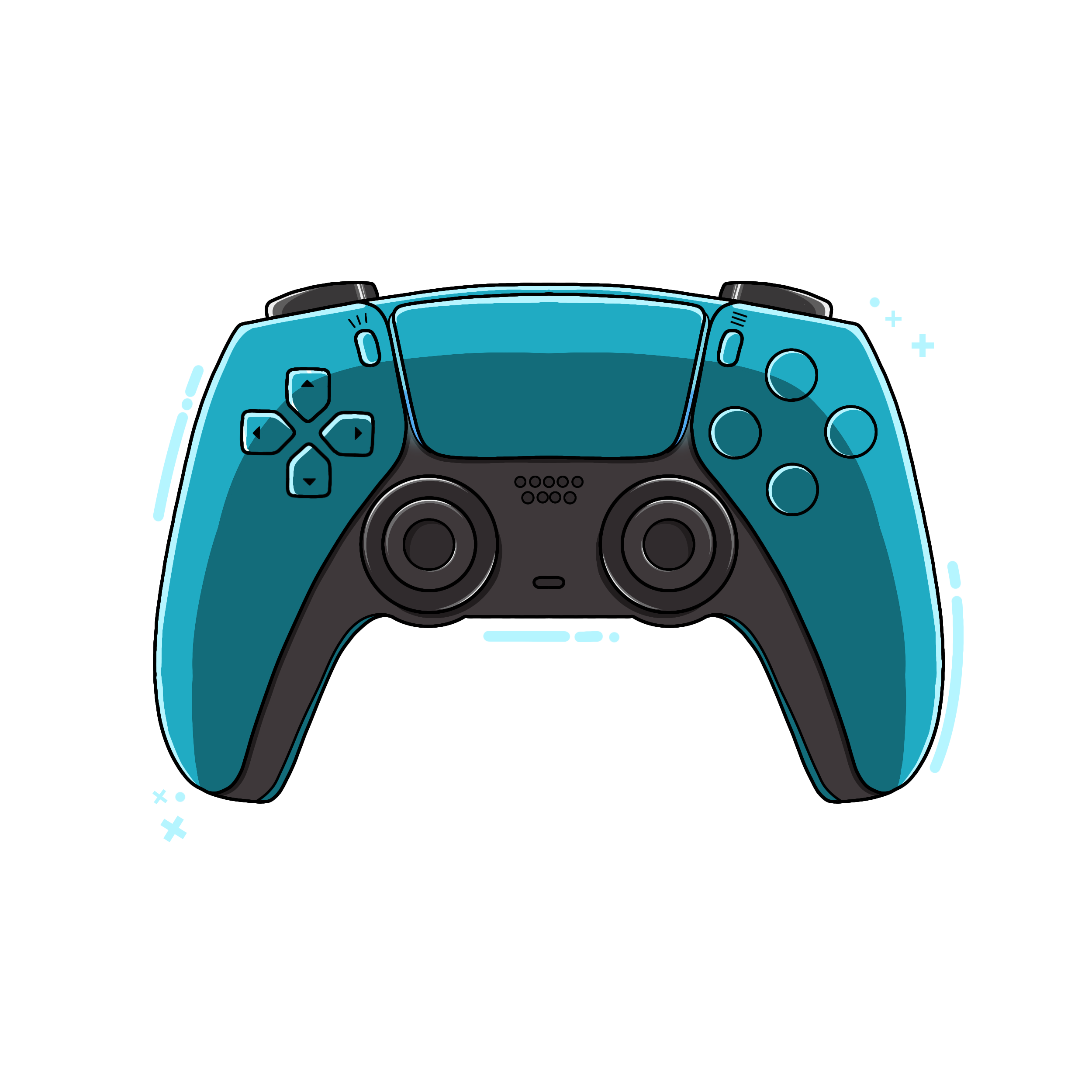 Streaming control blue - ibisPaint