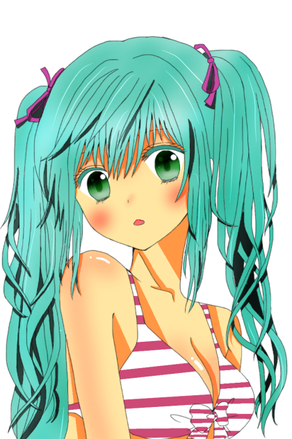 初音ミク日焼けver.　塗らせていただきました！