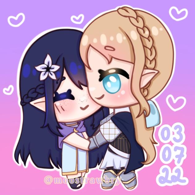 2022 ArtFight Celeste and Soleil