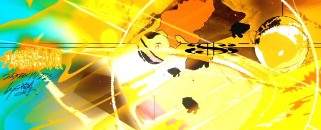 一只略带黄褐色的水獭