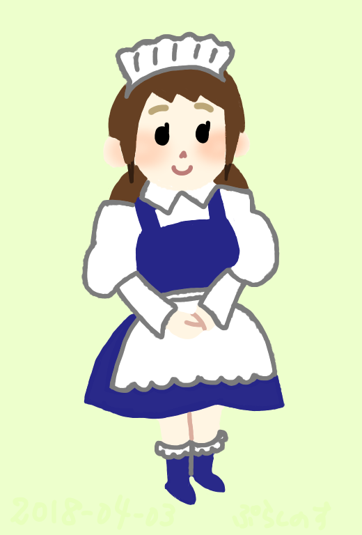 超能力メイドのイラスト Ibispaint