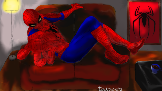 くつろぐスパイディ