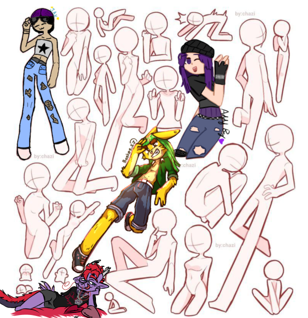 pose collab! thirst trap dragon