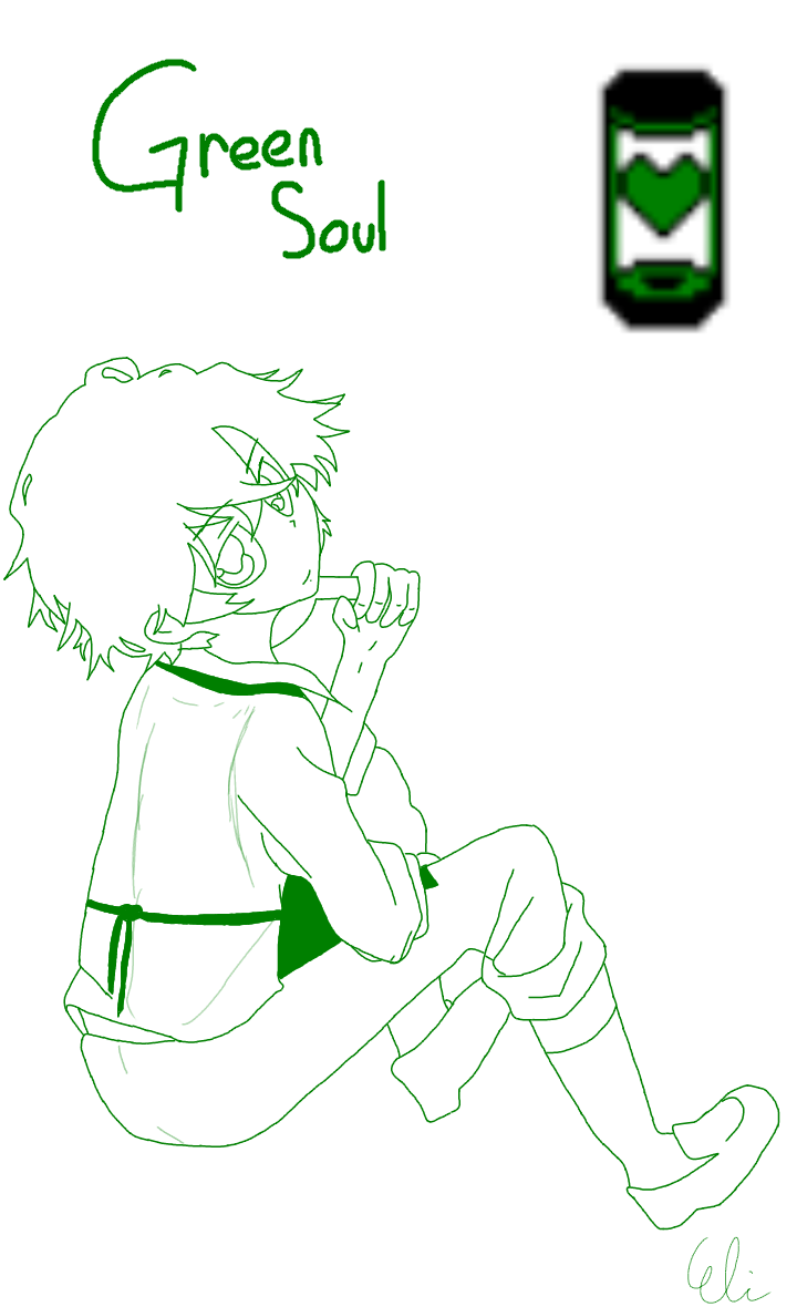 Undertale Green SOUL ibisPaint