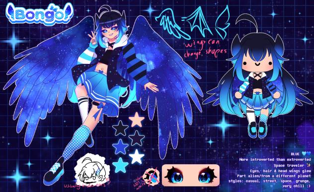 blue wingy gorl yay