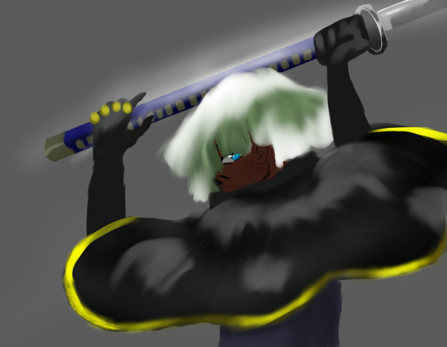 Swordsman painting