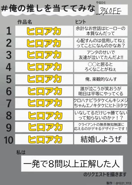 当ててみて！