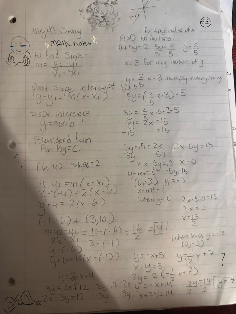 MY MATH NOTES☠️