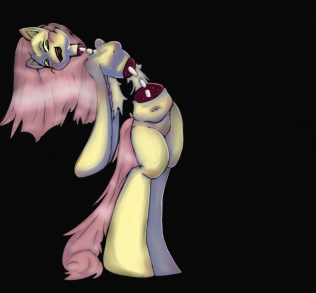 little fluttershy doodle rendering
