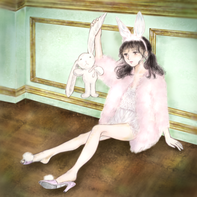 気だるげバニーガール。