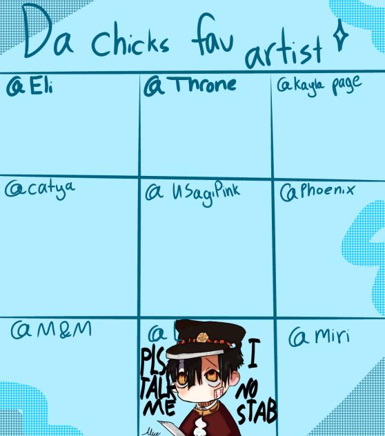 DA CHICK CALLED ME FAV ARTIST